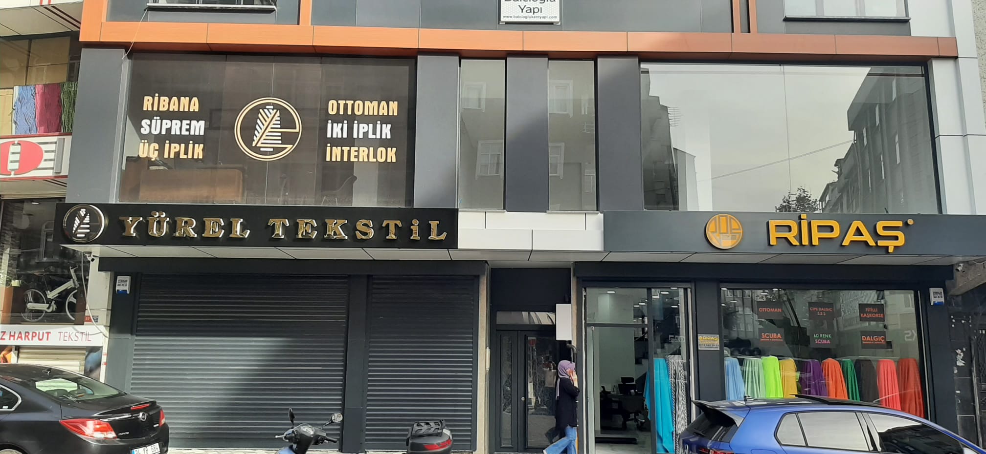 YÜREL TEKSTIL VE RIPAŞ TEKSTIL IŞIKLI TABELA